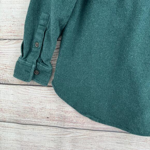 Madewell Flannel Oversized Ex-Boyfriend Swing Shirt Womens Small Green - Picture 6 of 13